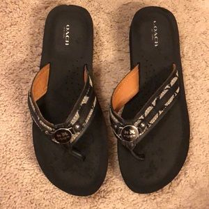 Coach flip flops